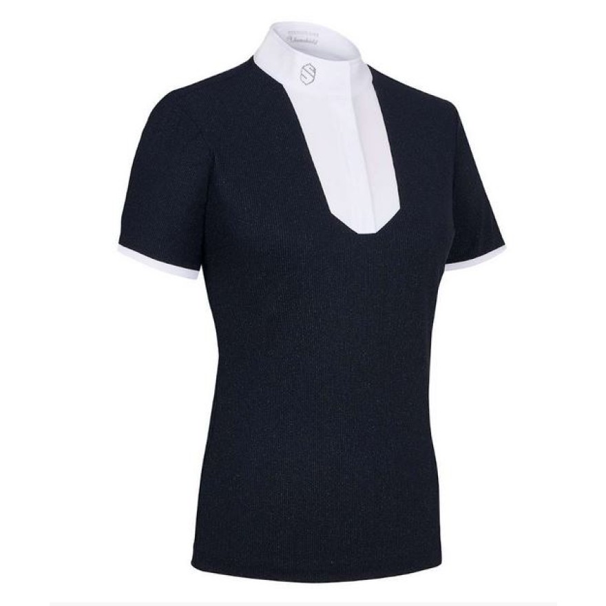 Samshield Shirt Damen Appolline, Turniershirt, FS20, Kurzarm navy