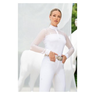 PIKEUR Turnierbluse SELECTION Bluse weiss