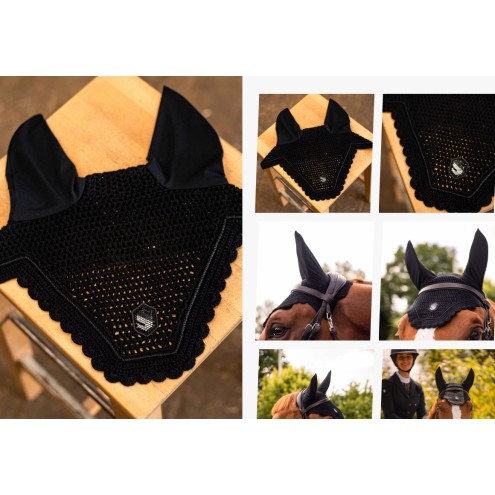 Samshield Fliegenhaube Swarovski schwarz